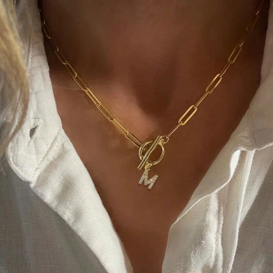 Signature Schakelhalsketting | Goud