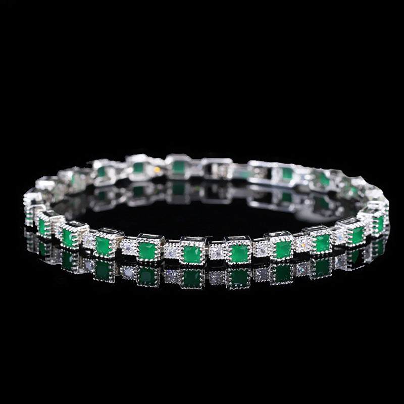 Smaragdgroene statement gouden armband