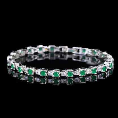 Smaragdgroene statement gouden armband