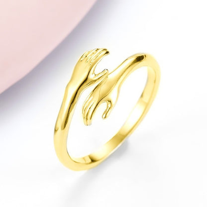 Romantic Hug Adjustable Couple Ring