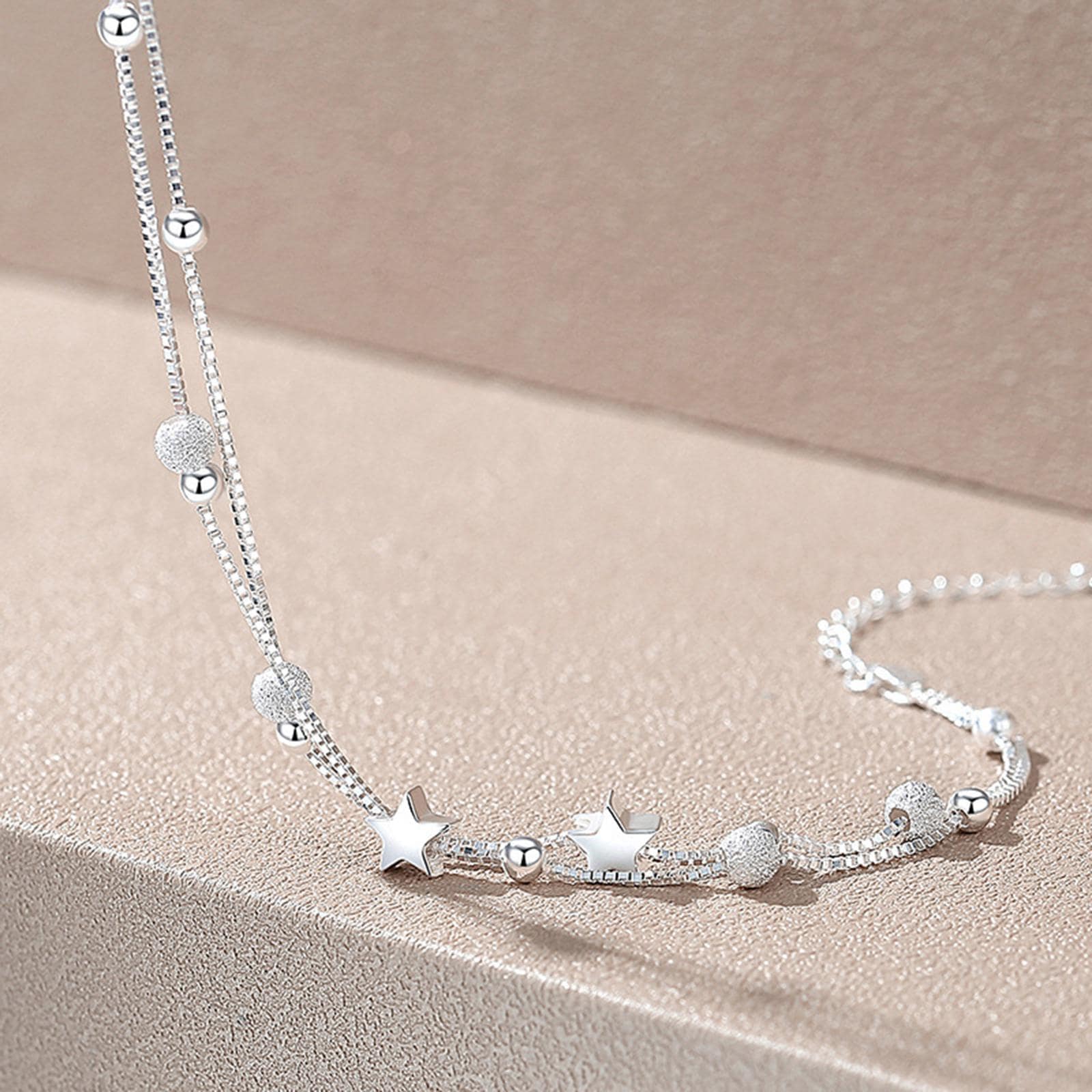 Starlight Charm Bracelet | White Gold