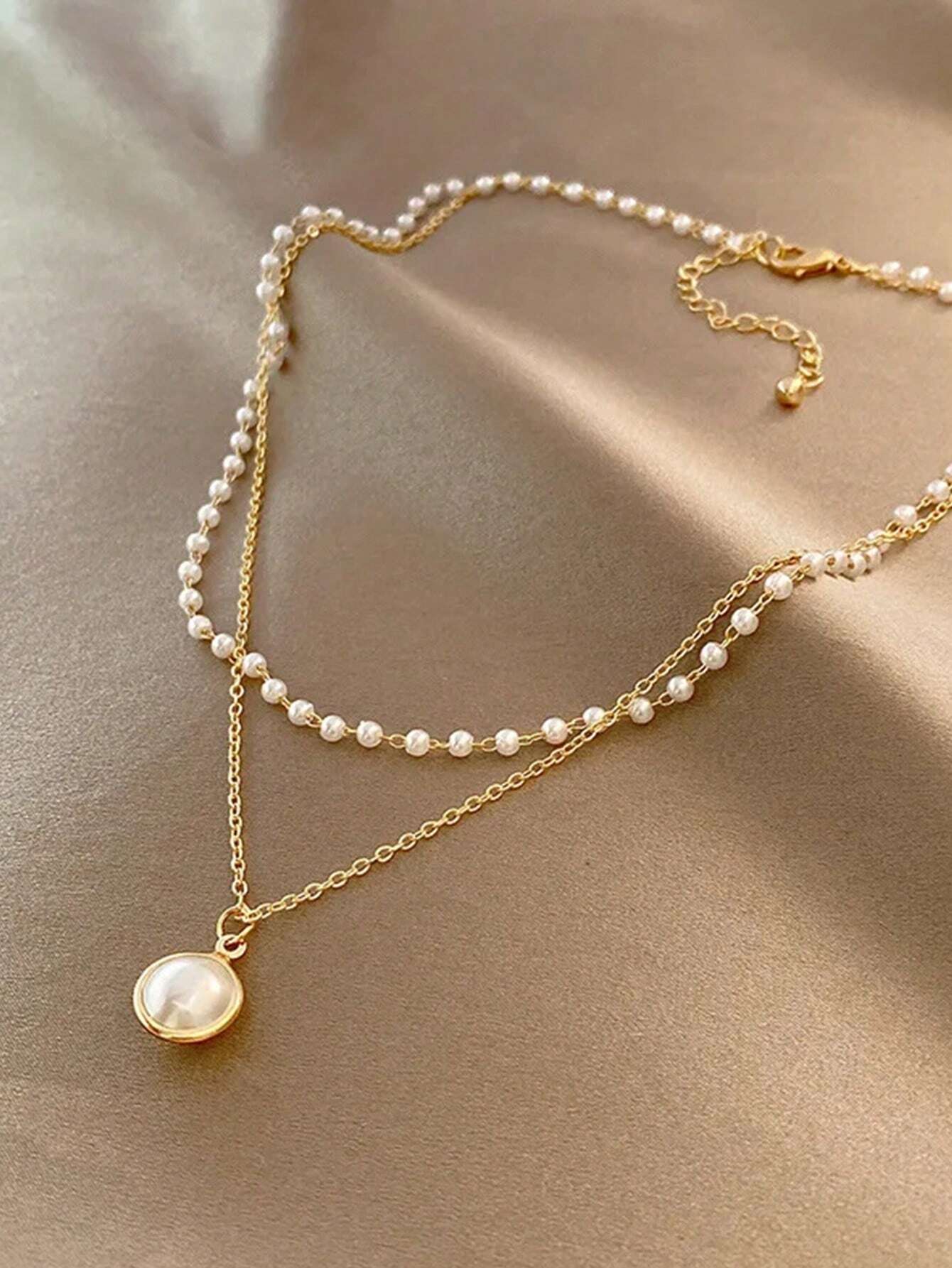 Prachtige parelketting | Goud