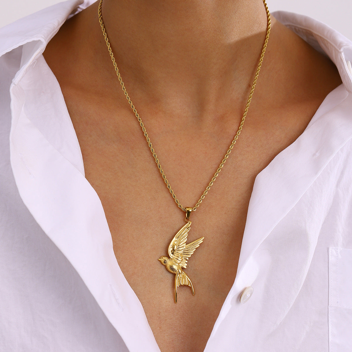 Aurelia Wings Ketting | Goud
