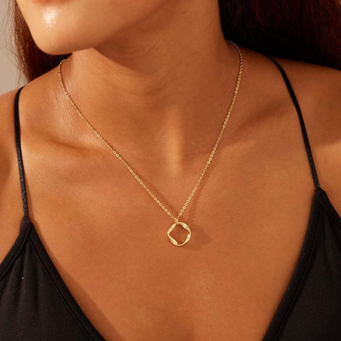 Layered Circle Chain Necklace