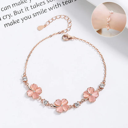 Crystal Gemstone Chain Bracelet