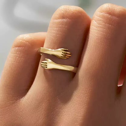 Romantic Hug Adjustable Couple Ring