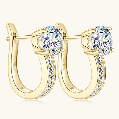 Channel Huggie Earrings