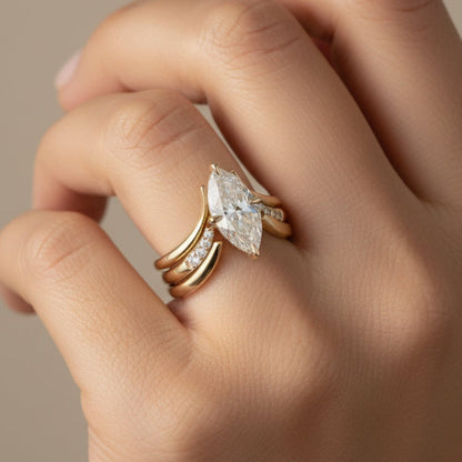 Koninklijke Druppel Kroon Gouden Ring