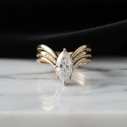 Koninklijke Druppel Kroon Gouden Ring