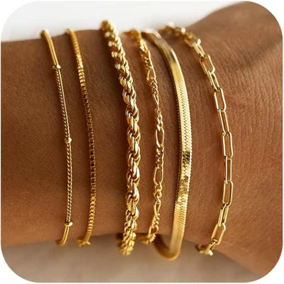 Isabella Vernetta Armbandenset | Witgoud