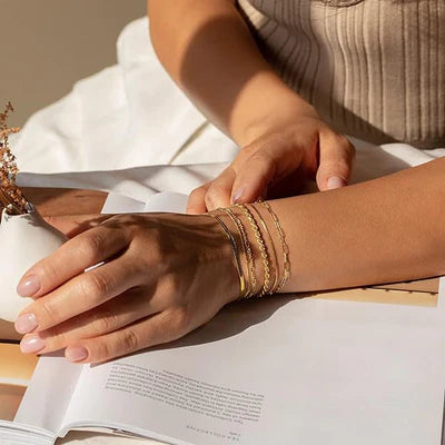 Isabella Vernetta Armbandenset | Witgoud
