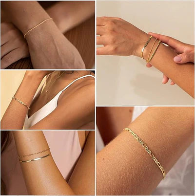 Isabella Vernetta Armbandenset | Witgoud