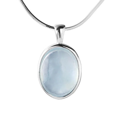 Antique white opal necklace | White gold