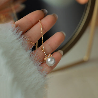 Roségouden Parelketting