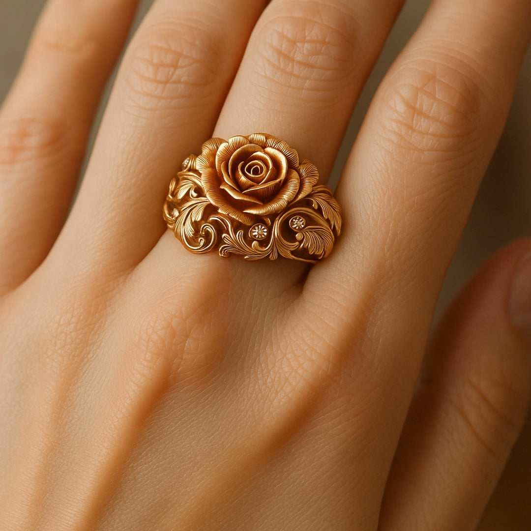 Golden Blossom Ring