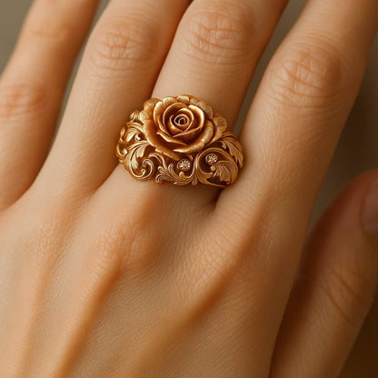 Golden Blossom Ring