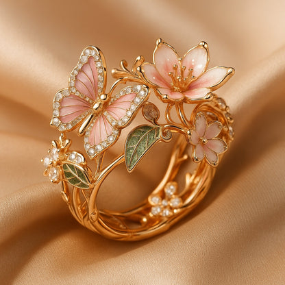 Luxe vlinder zirconia ring