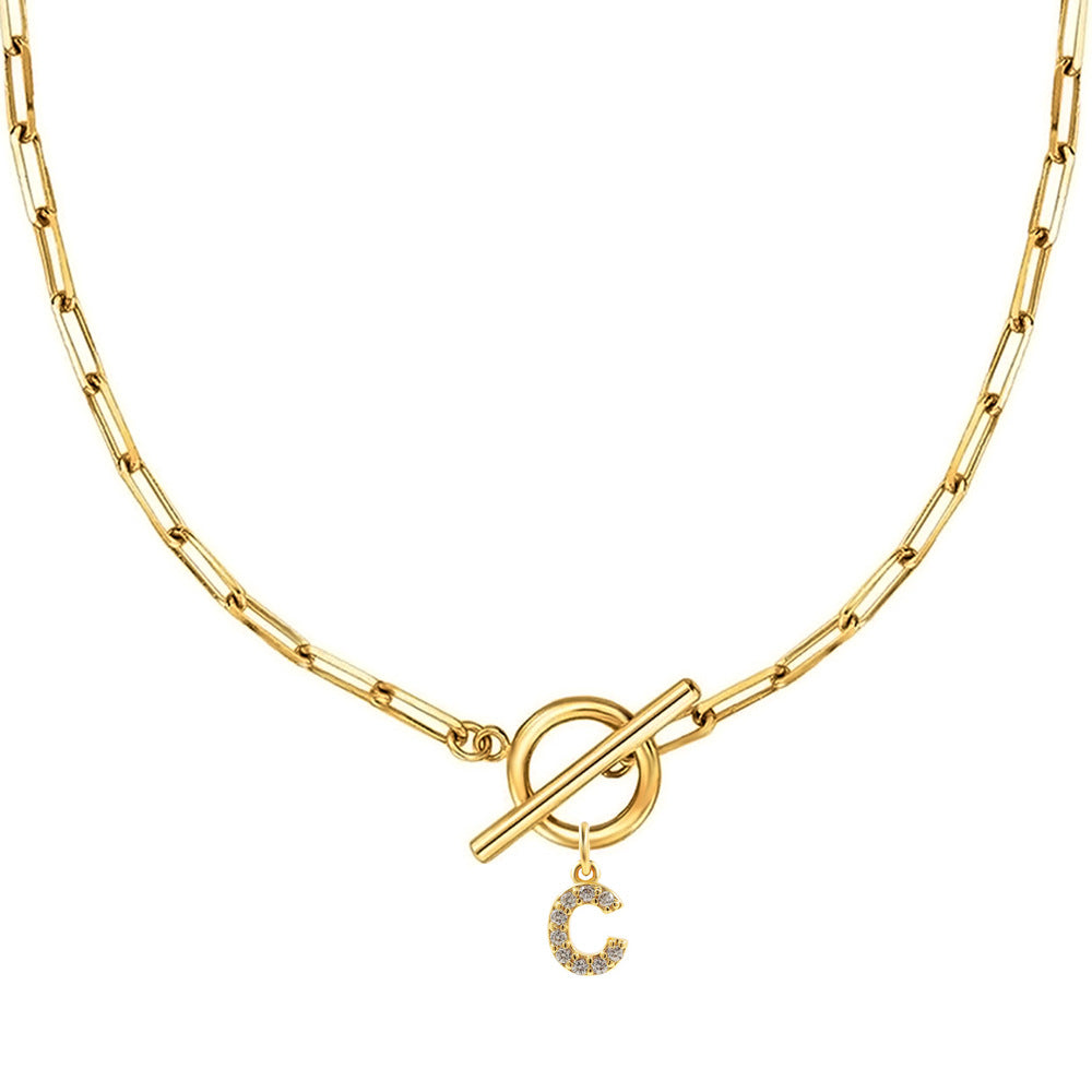 Signature Schakelhalsketting | Goud