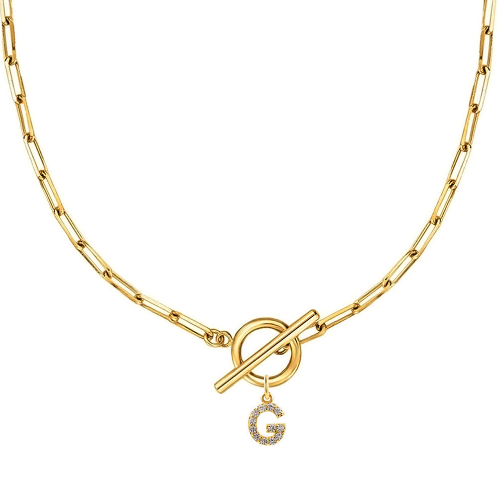 Signature Schakelhalsketting | Goud