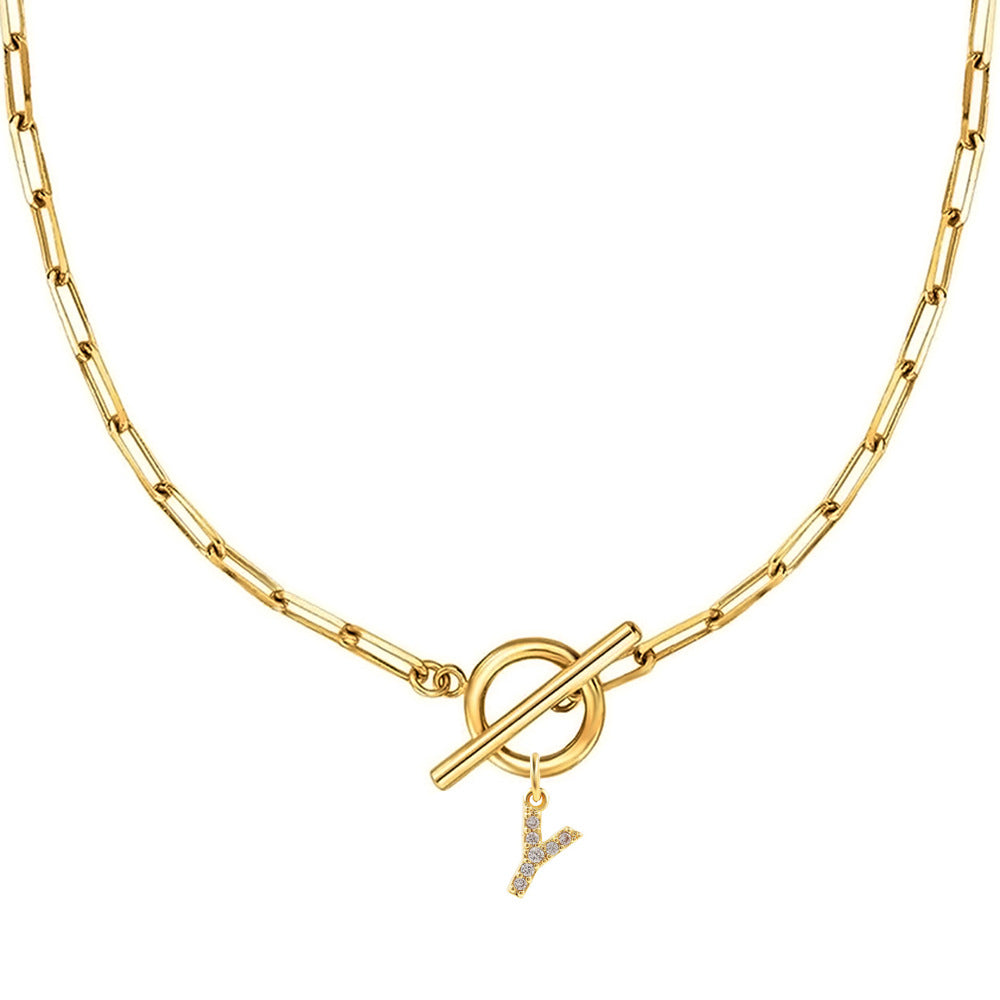 Signature Schakelhalsketting | Goud